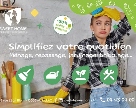 ✨ Libérez-vous des tâches ménagères avec Cantal Sweet Home !