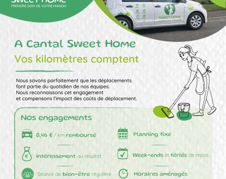 Travailler chez CANTAL SWEET HOME c'est aussi bénéficier d'Avantages.. ! ⬇️