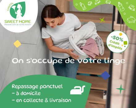 Prestations ponctuelles de repassage : la solution flexible de Cantal Sweet Home !
