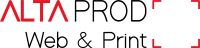 Logo de l'agence de Communication Web et Print ALTAprod qui a conçu et réalisé le site internet de Cantal Sweet Home.